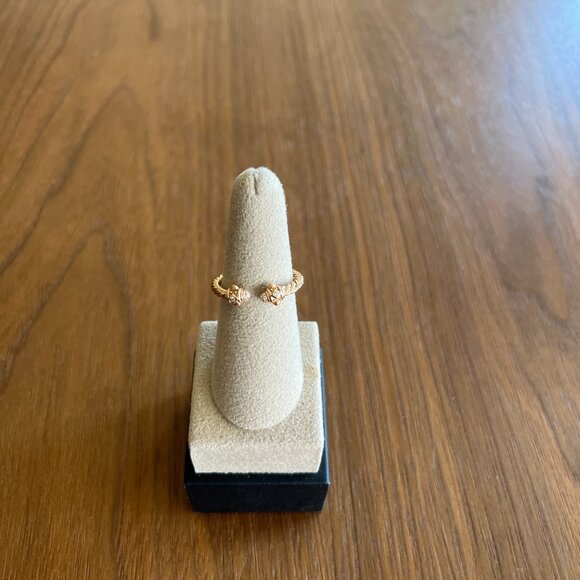 DAVID YURMAN 18K ROSE GOLD & DIAMOND RENAISSANCE BAND RING - Picture 16 of 16